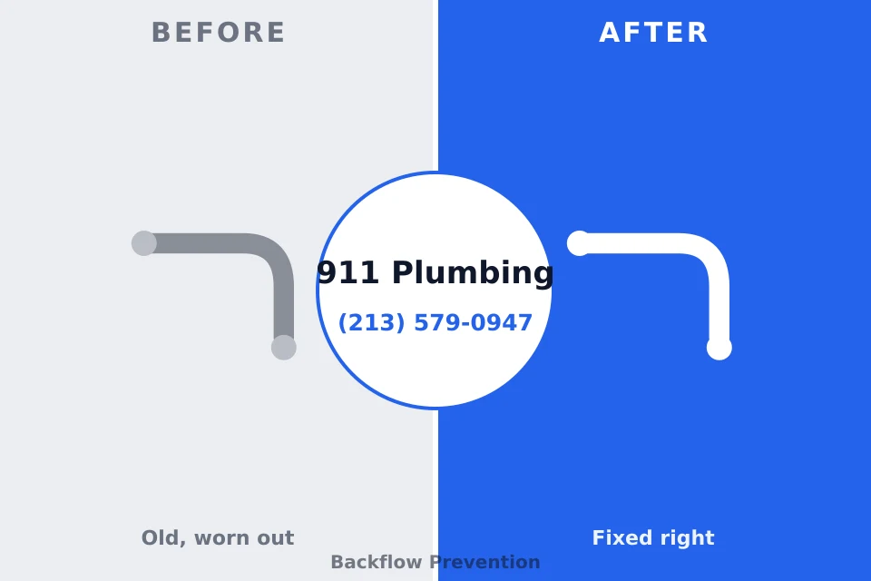 Before and after: plumbing repair Elmira Heights, NY